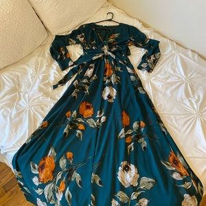 Baltic Born topaz floral maxi dress